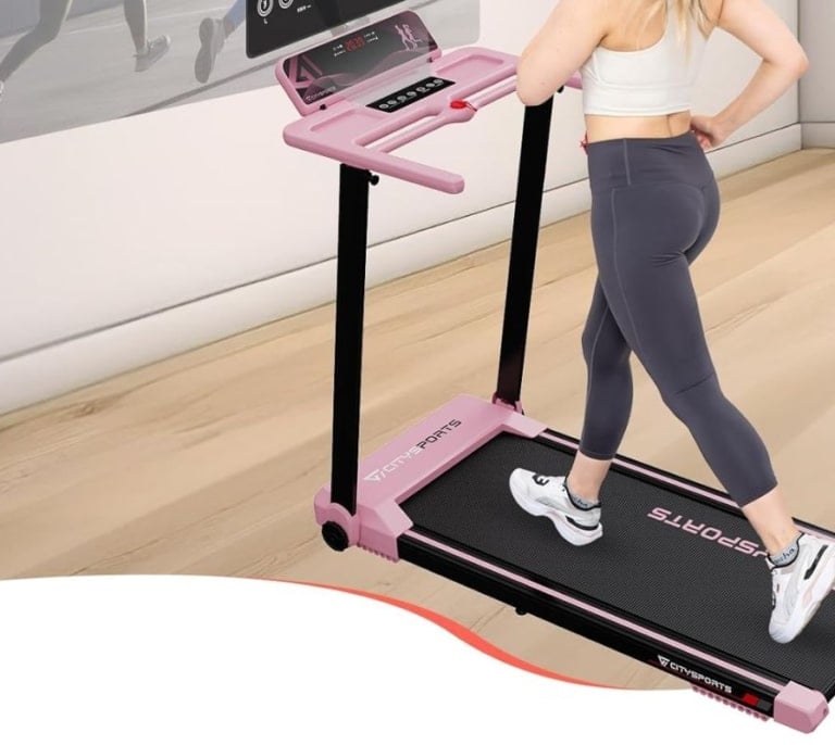 Esta es la cinta de correr plegable perfecta para entrenar en tu hogar ¡ahora a un precio imbatible!
