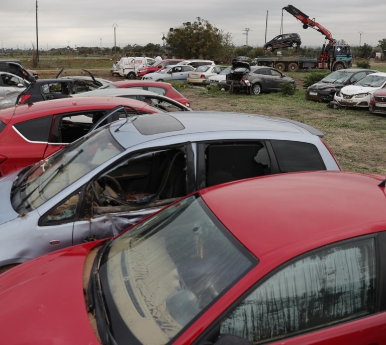 Adónde van a parar los coches siniestrados por la DANA