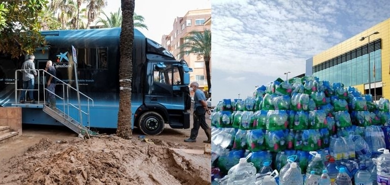 CaixaBank, Ikea, Inditex y Naturgy, las empresas se movilizan para ayudar a los damnificados por la DANA