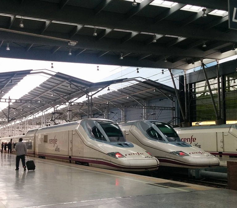 Suspendidos los trenes de alta velocidad entre Madrid y Málaga