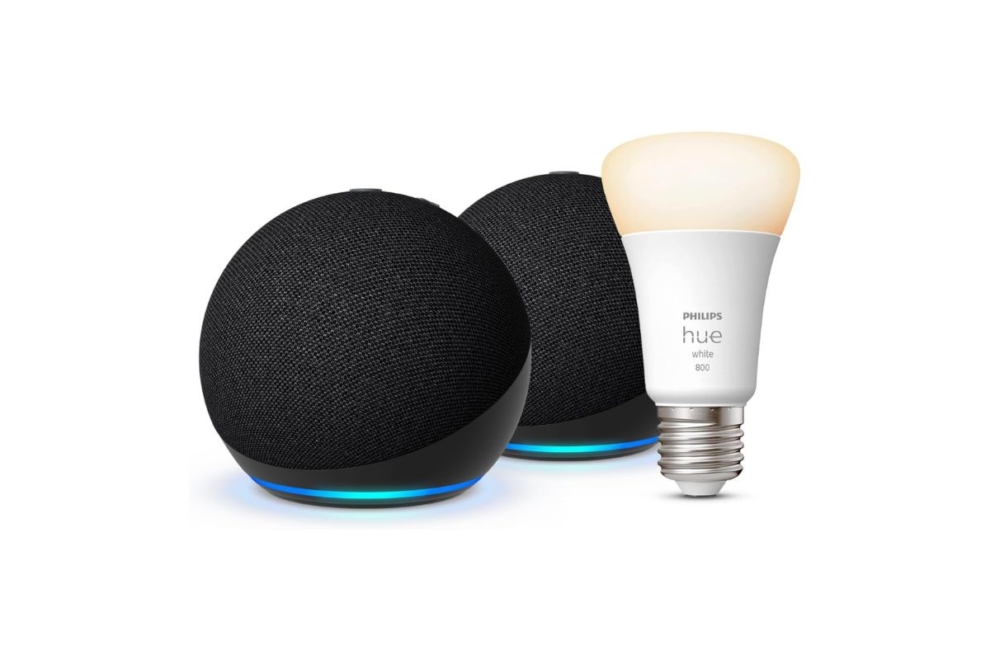 Pack Echo Dot (5.ª generación) y Philips Hue Smart Bulb (E27)