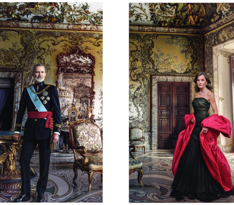 Annie Leibovitz se encomienda a Velázquez y Balenciaga para retratar a Felipe y Letizia