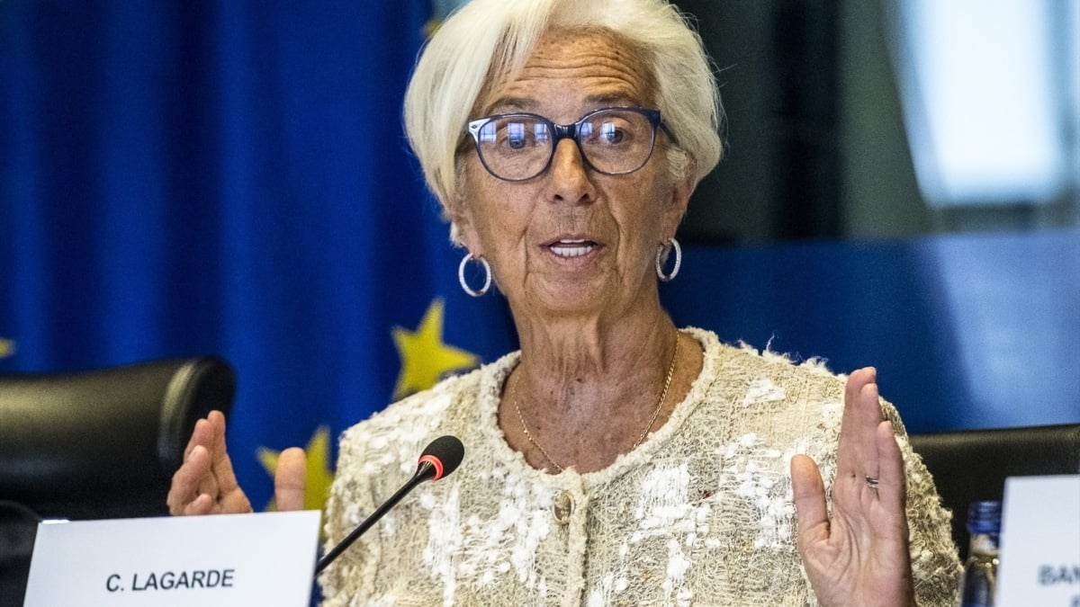 Christine Lagarde, presidenta del Banco Central Europeo en Bruselas