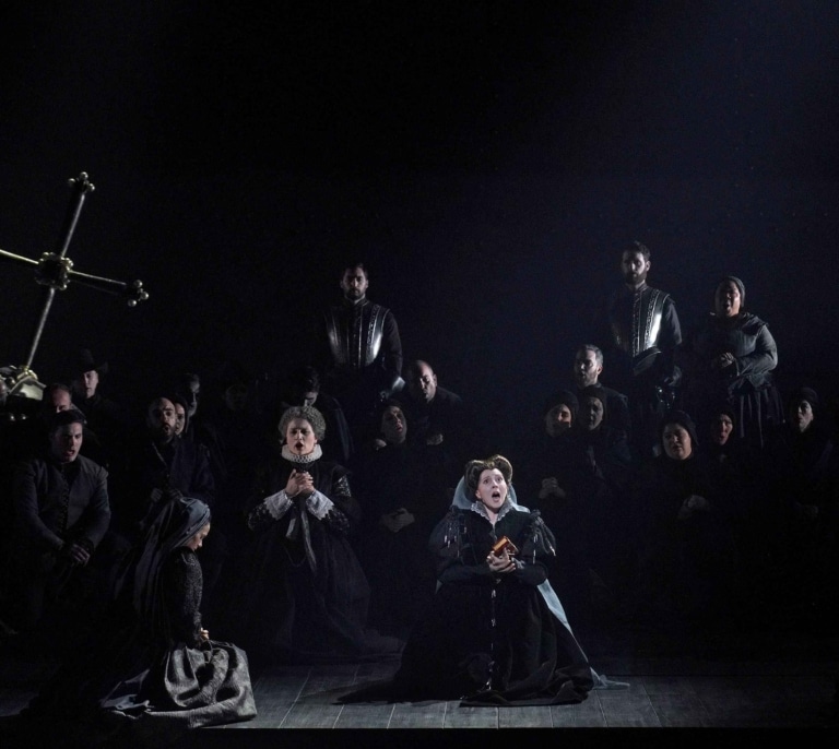 Celos y polarización política en el drama de ‘Maria Stuarda’ de Donizetti, en el Teatro Real