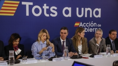 El presidente del Gobierno llega a Valencia entre gritos de "No estás solo" y "Sánchez dimisión"