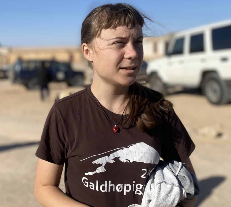 Greta Thunberg abraza la lucha de los saharauis contra Marruecos: "Es vergonzoso cómo el mundo traiciona a este pueblo"