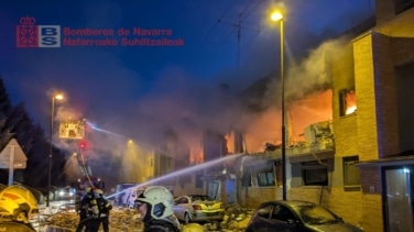 Al menos nueve heridos en una explosión de gas en un edificio de Noáin (Navarra)
