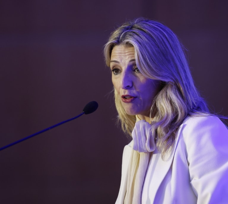 Yolanda Díaz : "Un país con salarios 'low cost' no es eficiente ni permite vivir con dignidad"