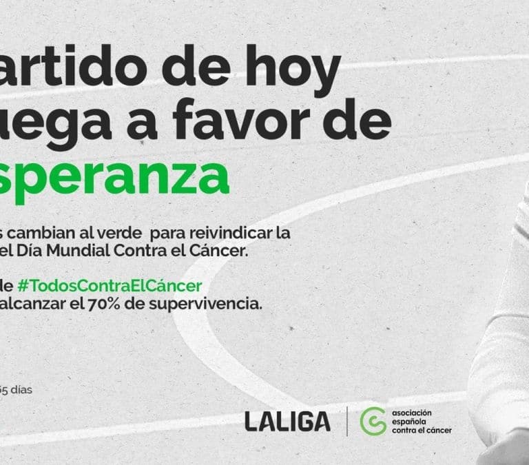 Los clubes de LaLiga se unen de nuevo a la campaña de la Asociación Española Contra el Cáncer