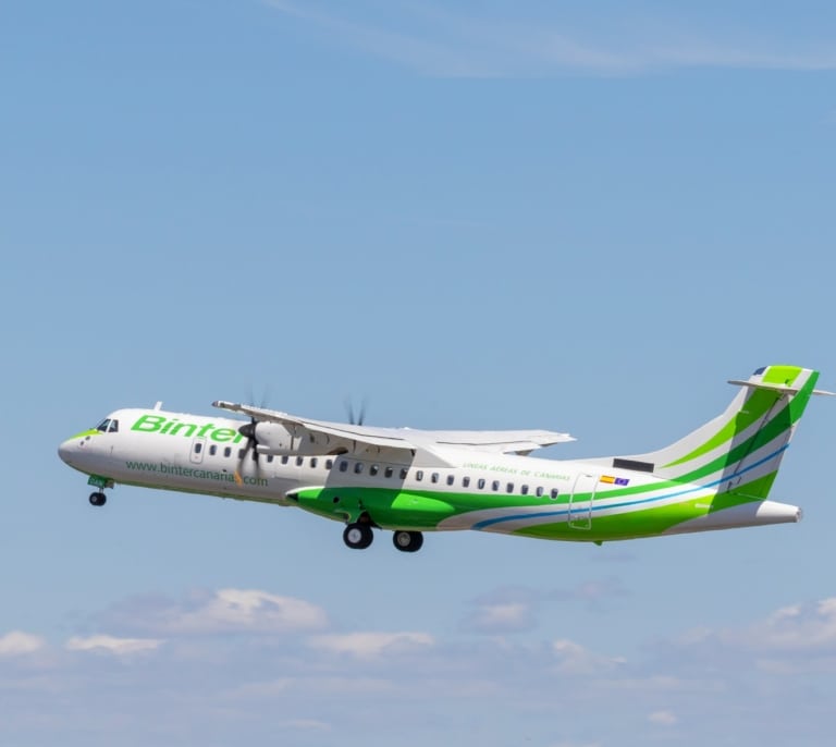 Binter invierte 206 millones de euros en aumentar su flota con cuatro nuevos aviones ATR