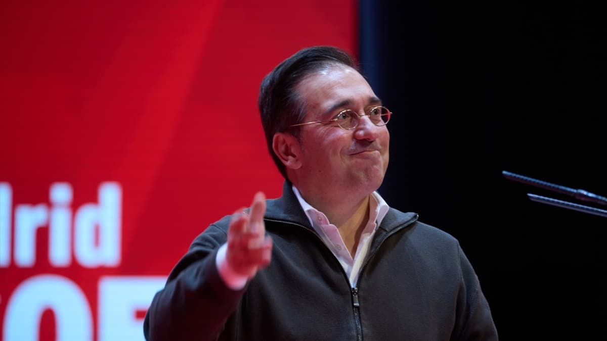 El ministro de Asuntos Exteriores, Unión Europea y Cooperación, José Manuel Albares, durante el 15º Congreso Regional del PSOE-M