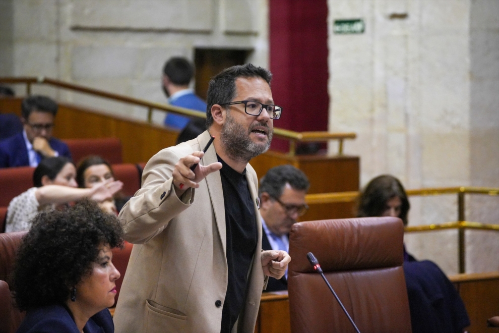 El portavoz de Adelante Andalucía en el Parlamento de Andalucía, José Ignacio García