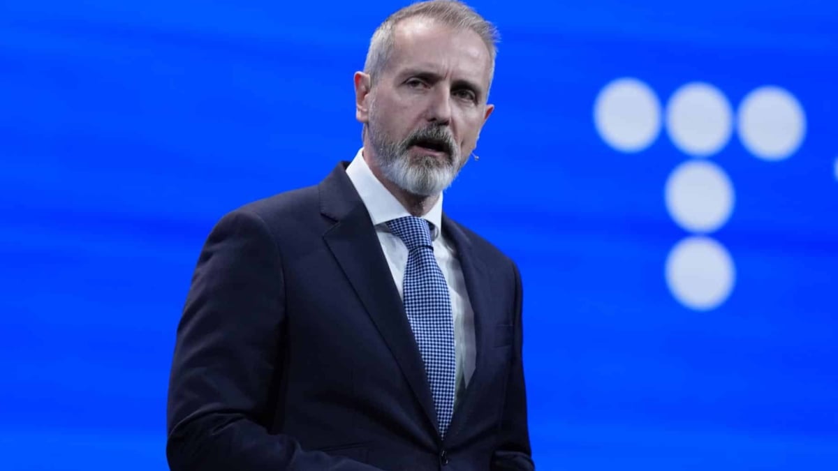 El presidente de Telefónica, Marc Murtra, en el MWC.