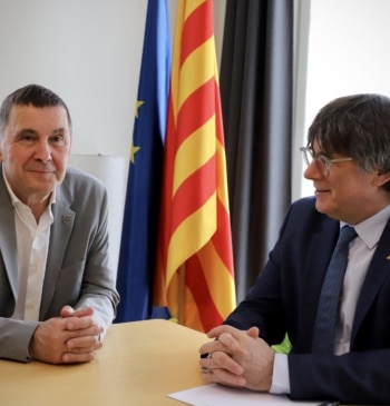 Puigdemont recibe a Otegi para hablar del "nuevo contexto geopolítico"