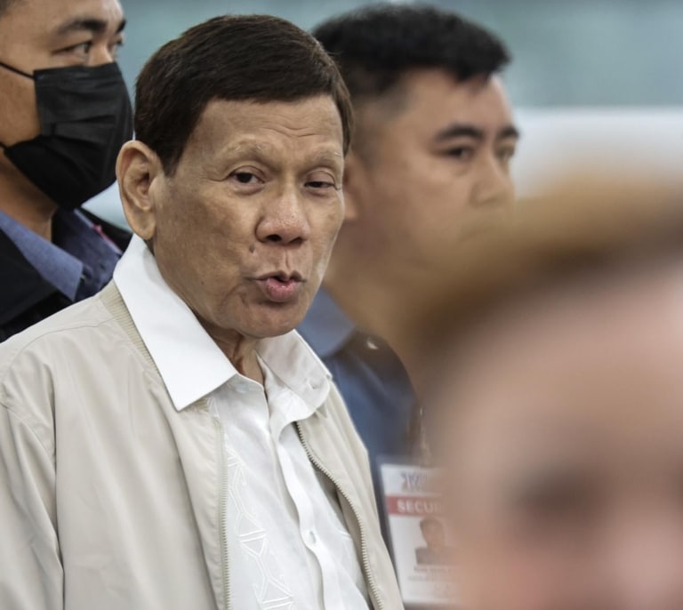 El expresidente de Filipinas Rodrigo Duterte, detenido por crímenes contra la humanidad