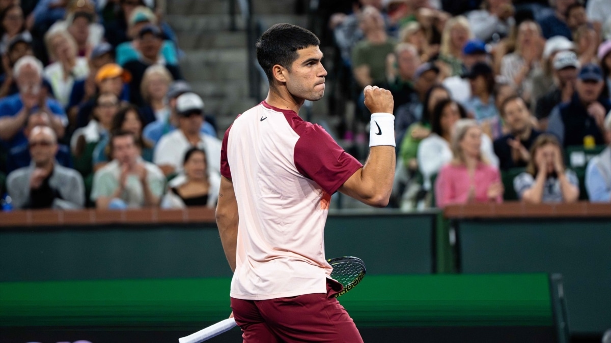 Carlos Alcaraz frente a Shapovalov en Indian Wells 2025