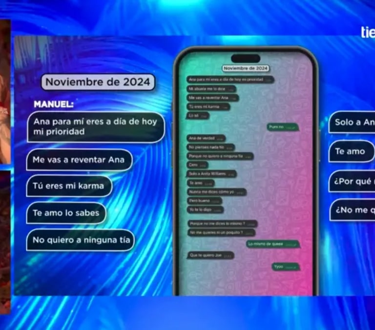 Los mensajes filtrados de Manuel a Anita en el debate de 'La isla de las tentaciones' que lo dejan contra las cuerdas: "Te amo y lo sabes"