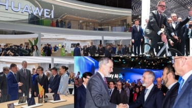 El Rey conoce en el MWC las propuestas de los 'gigantes' de la innovación: GSMA, Telefónica y Huawei, entre otros