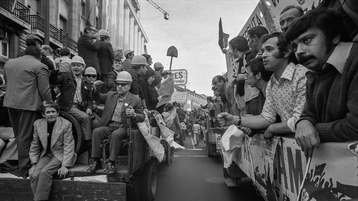 'Manifestación en Lisboa'