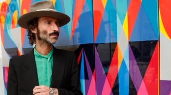 Leiva presentando su nuevo disco, 'Gigante'.