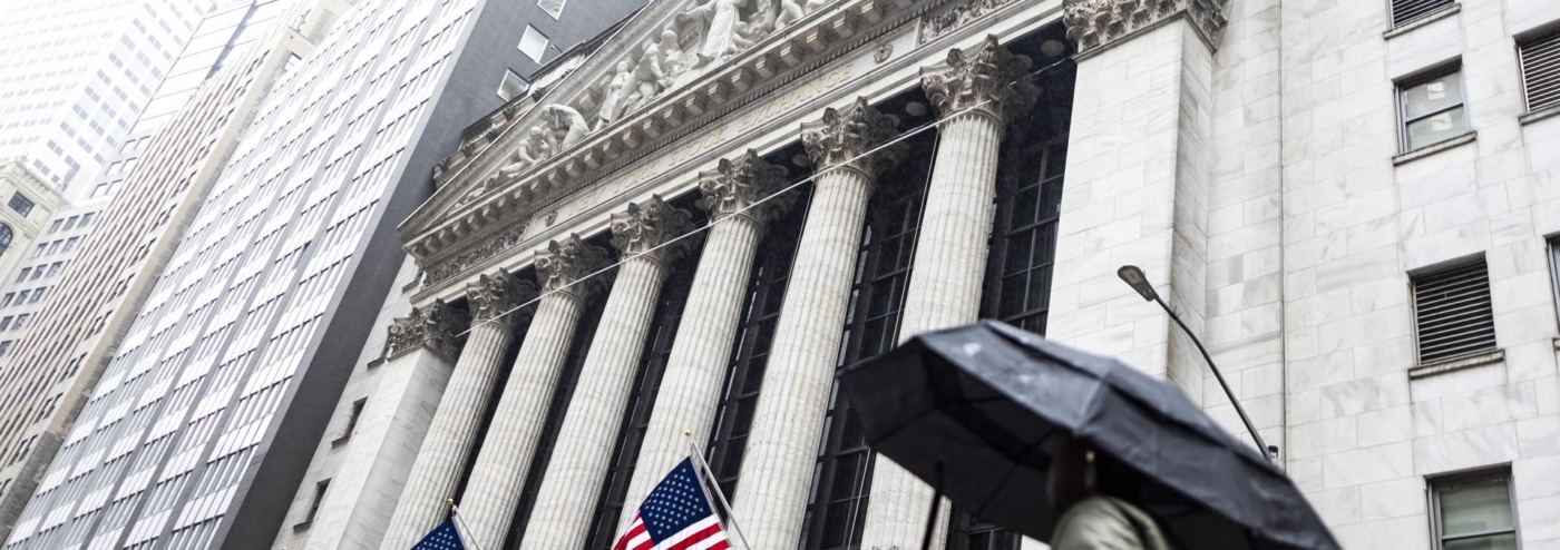 Wall Street, la bolsa de Nueva York.