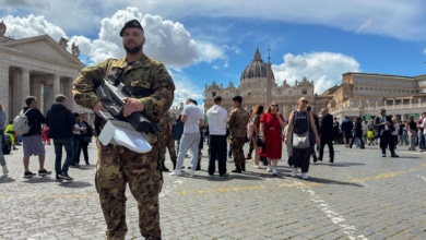 Despliegue inédito en Roma para el funeral del Papa: 4.000 policías, aviones Eurofighter, un destructor y sistemas antidrones