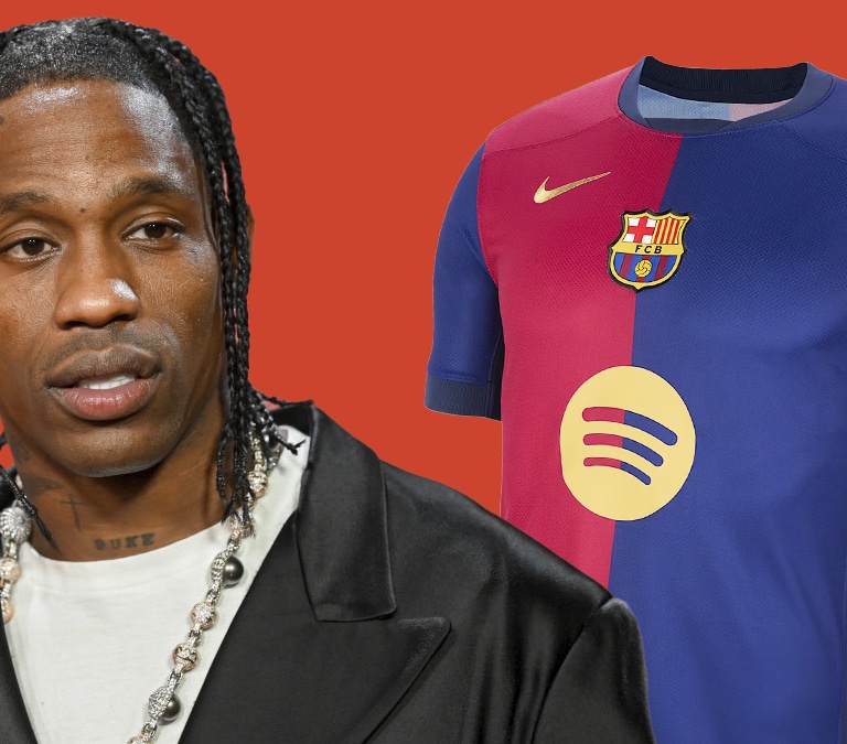 El FC Barcelona elige a Travis Scott para su camiseta del 'clásico'