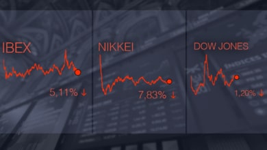Lunes en rojo en las bolsas: el Ibex cae un 5,11% y la volatilidad se adueña de Wall Street
