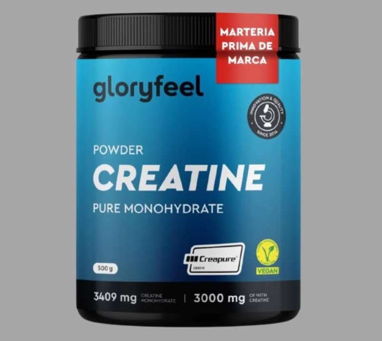 Esta es la creatina monohidratada de Gloryfeel top ventas en Amazon ¡y que cuesta menos de 25€!