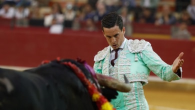 Dos toros al corral y seis avisos: la agria tarde de David Galván en Zaragoza