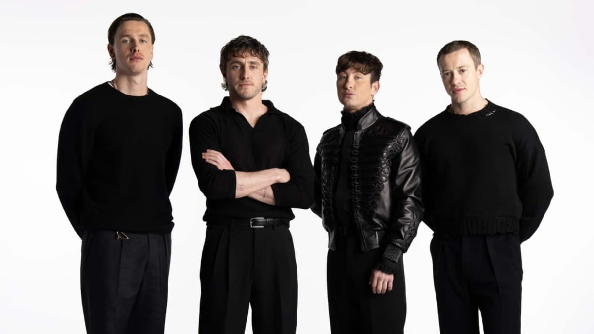 Los actores de la película sobre The Beatles.