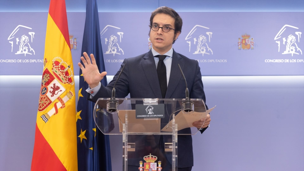 El diputado de Vox y responsable económico del partido, José María Figaredo, en el Congreso
