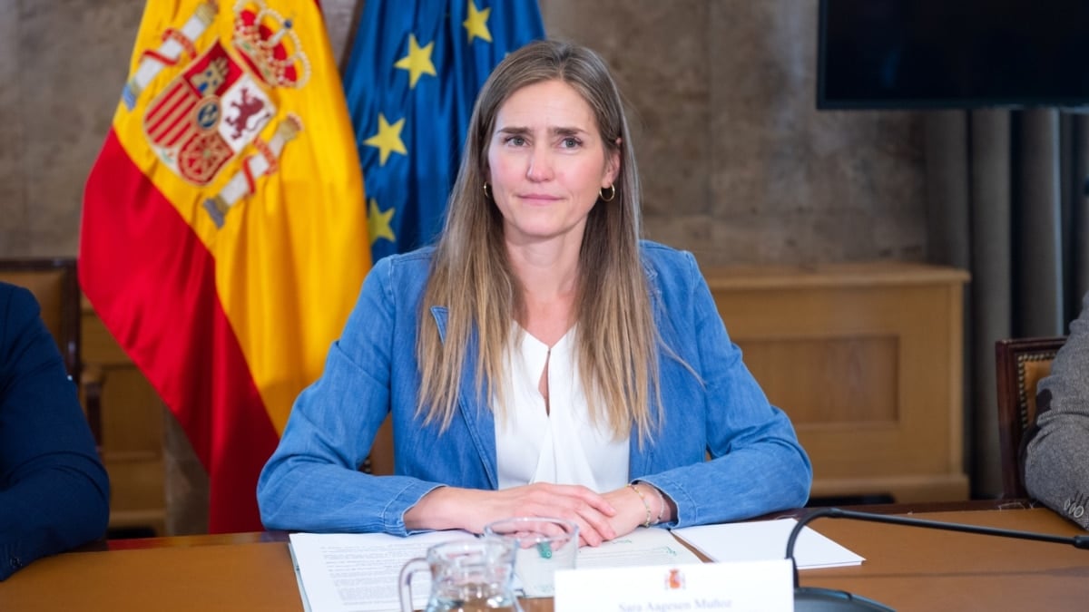 La vicepresidenta y ministra para la Transición Ecológica y el Reto Demográfico, Sara Aagesen, durante la primera reunión del Comité para el análisis de las circunstancias que concurrieron en la crisis de electricidad del 28 de abril de 2025