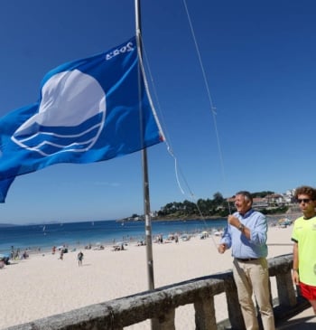 Todas las playas de Pontevedra galardonadas con la bandera azul