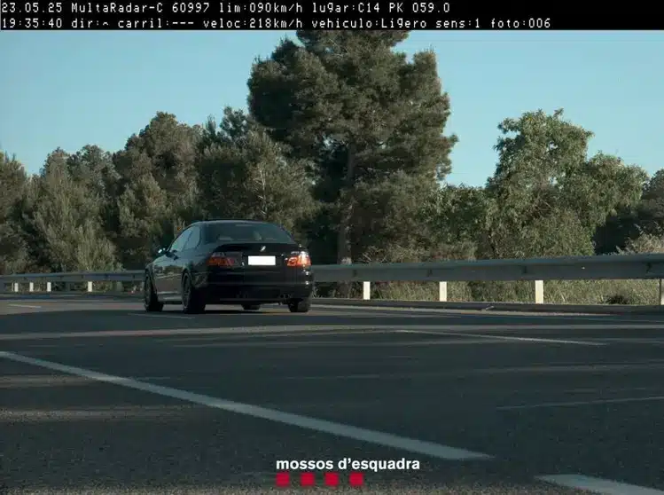 Sorprenden a un conductor a 218 km/h en la C-14, limitada a 90, en Ciutadilla (LLeida)