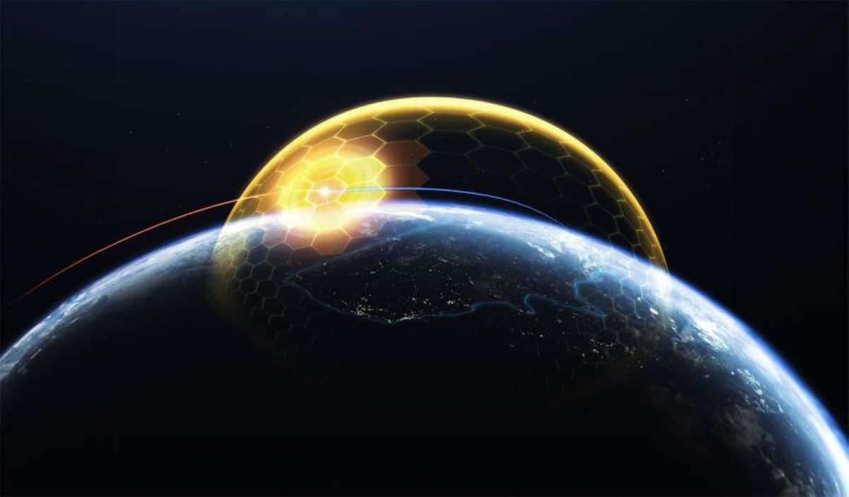 El escudo antimisiles Golden dome según Lockheed Martin.