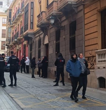 Desalojan sin incidentes un edificio ocupado del centro de Granada