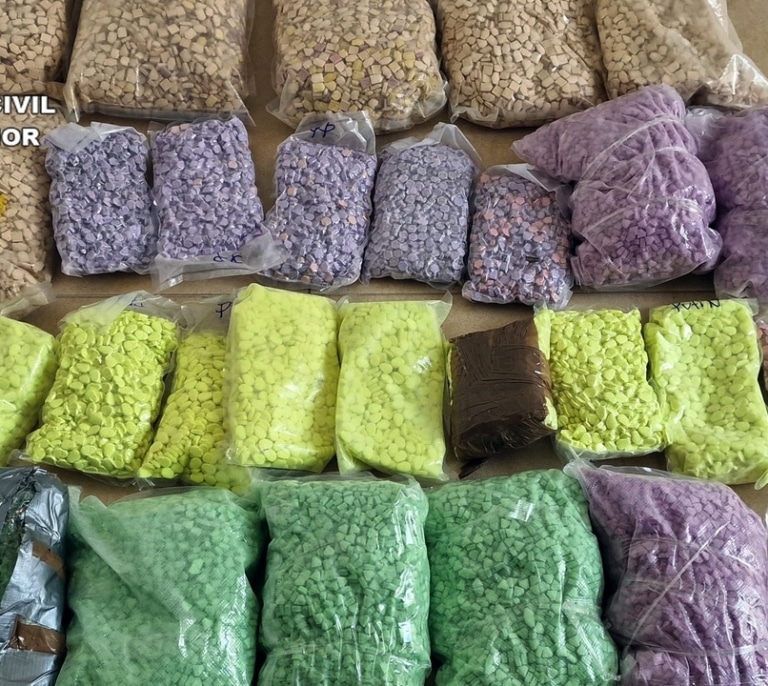 Más de 100.000 pastillas de éxtasis interceptadas en aguas de Murcia, uno de los mayores alijos.