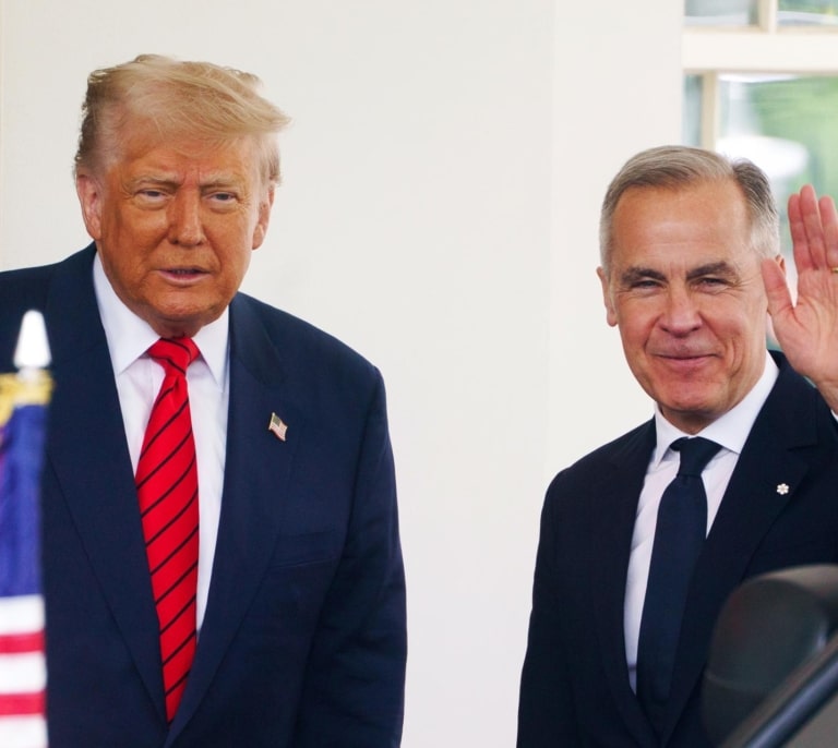 Mark Carney, en la Casa Blanca: "Canadá no se vende", Trump le contesta: "Nunca digas nunca"