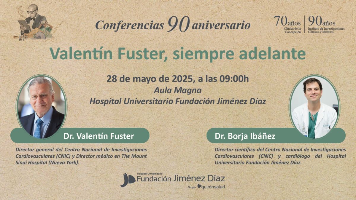 Fundación Jiménez Díaz organiza una conferencia con dos de los expertos españoles más importantes en cardiología