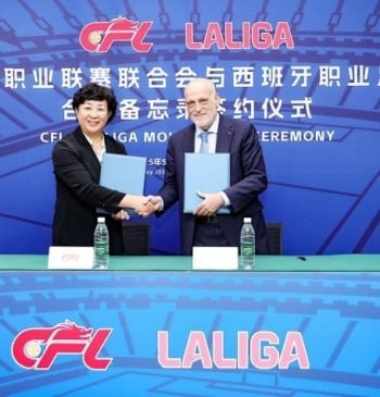 Tebas, nombrado primer asesor internacional de la Liga de Fútbol Profesional China