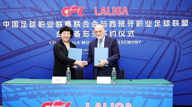Tebas, nombrado primer asesor internacional de la Liga de Fútbol Profesional China