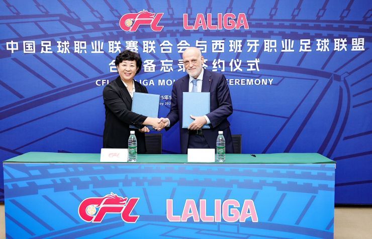 Tebas, nombrado primer asesor internacional de la Liga de Fútbol Profesional China