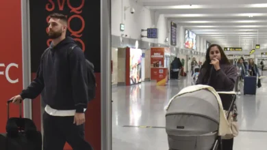 Anabel Pantoja y David Rodríguez asisten a la comunión de Ana Rivera en Sevilla