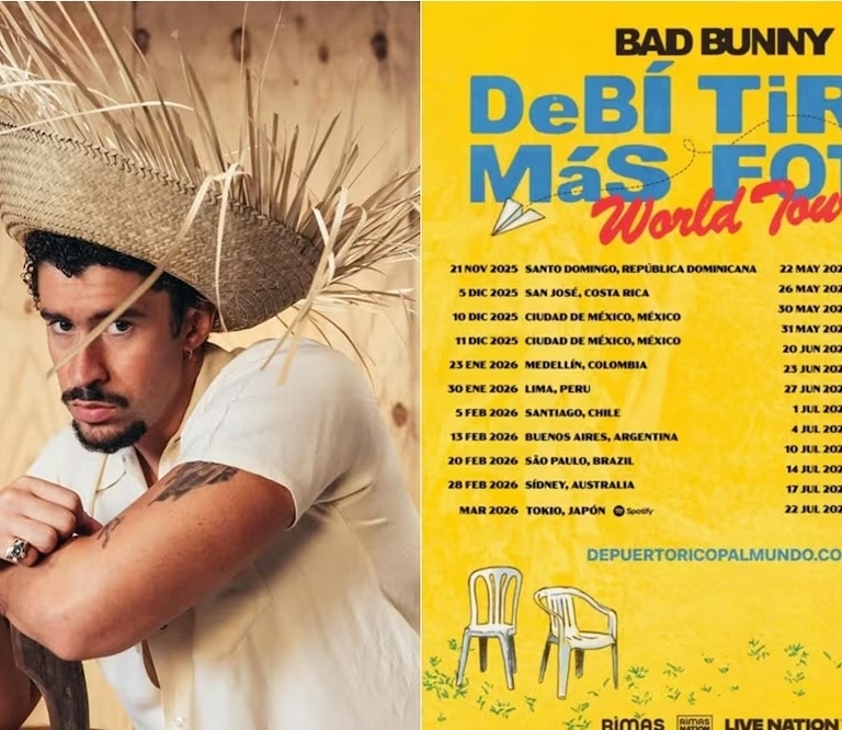 Bad Bunny actuará en Madrid y Barcelona en mayo de 2026