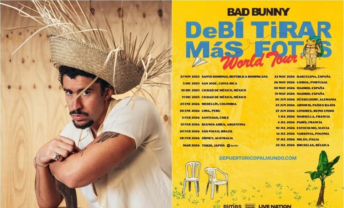 Bad Bunny actuará en Madrid y Barcelona en mayo de 2026