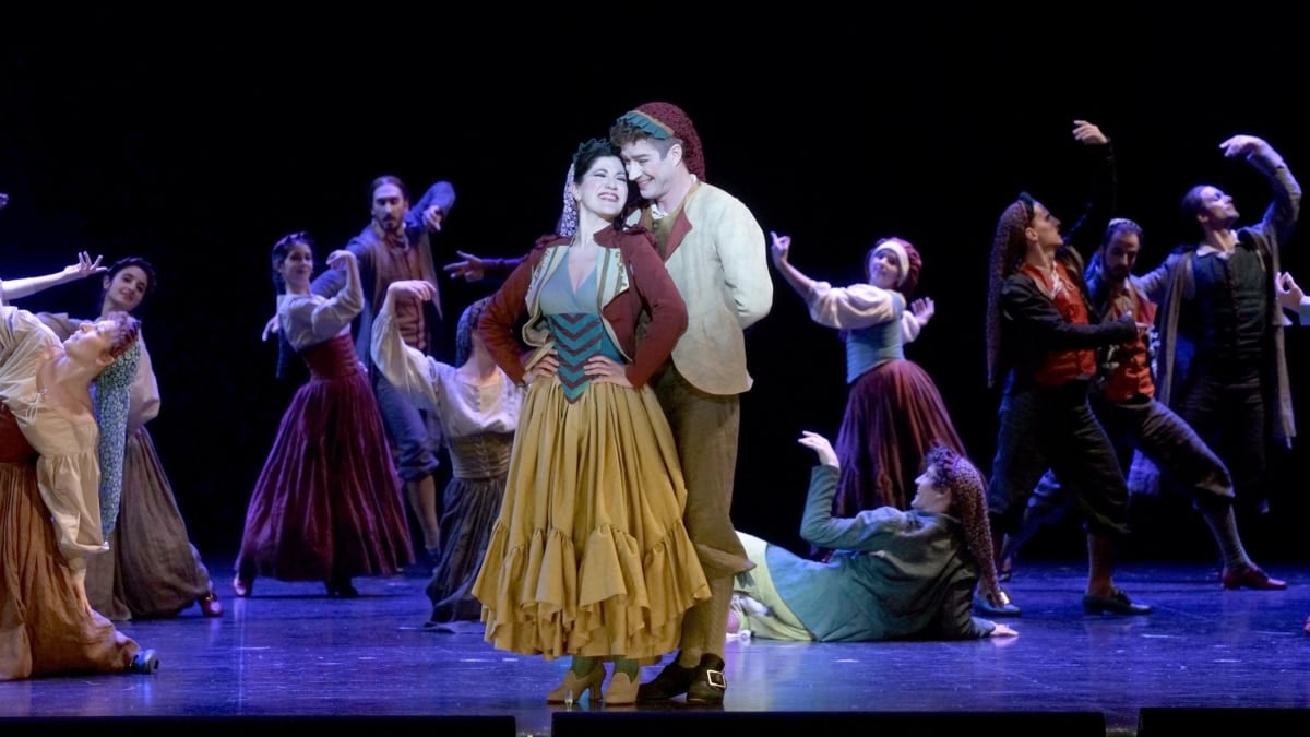 Una representación de 'El barberillo de Lavapiés' en el Teatro de la Zarzuela.
