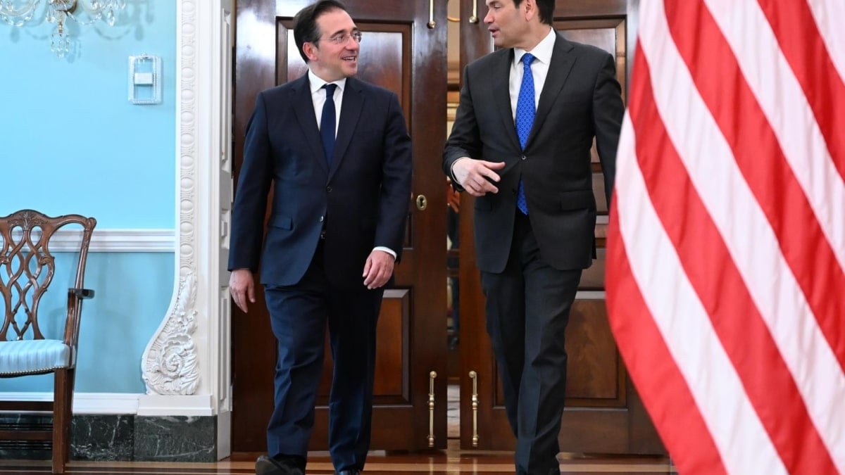 El ministro de Asuntos Exteriores español, José Manuel Albares, se encuentra con el secretario de Estado estadounidense, Marco Rubio, este jueves en Washington.