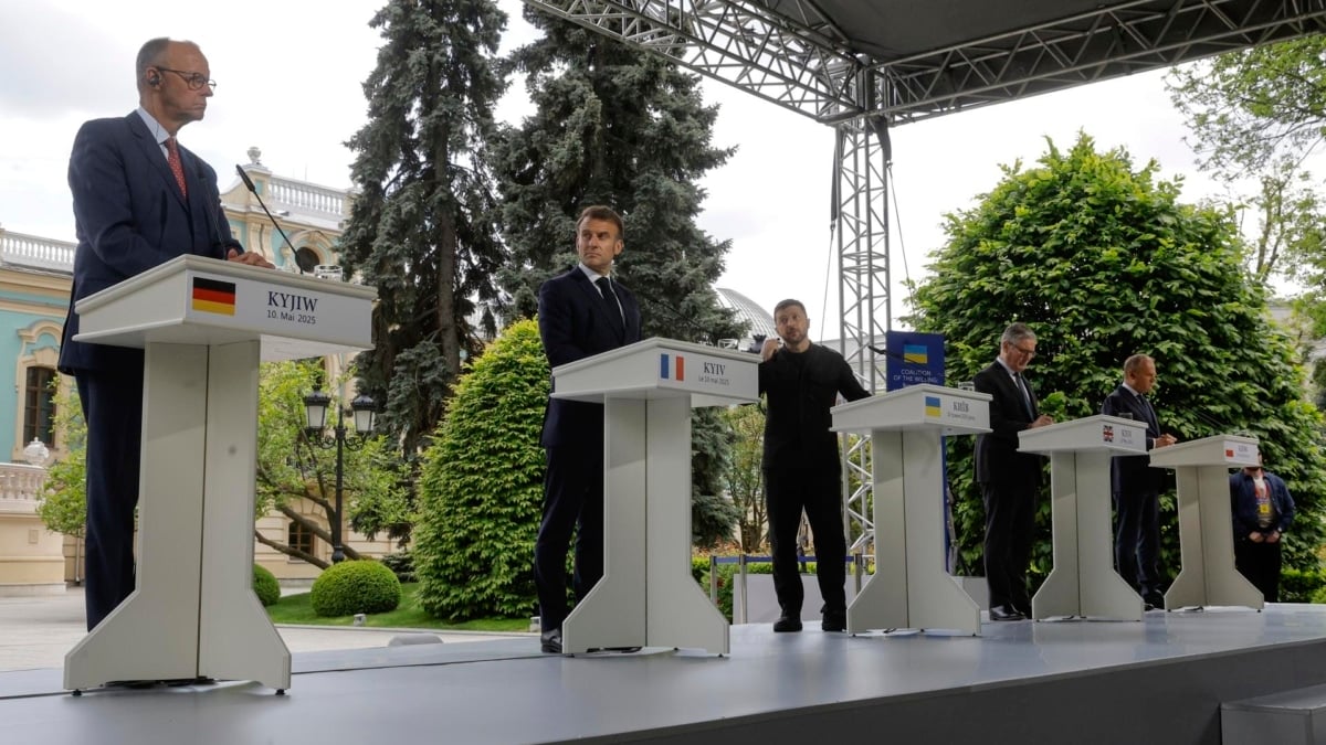 Francia, Reino Unido, Alemania y Polonia advierten a Putin de que le impondrán sanciones si no accede a una tregua inmediata