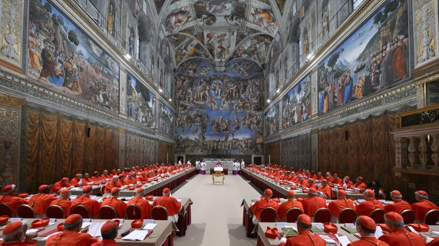 Los 133 cardenales en la Ciudad del Vaticano.